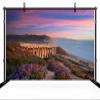 chnywork 5x4ft California Scenery Backdrop San Diego Seaside Highway Beach Mountain Sunset Landscape Background United States Travel Theme Party Decor Photo Studio Booth Props Wallpaper view 3