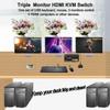 CKL 8K HDMI 2.1 KVM Switch (4 Computers 3 Monitors with EDID) view 4