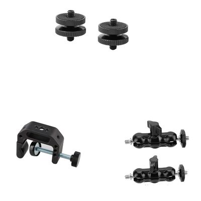 CAMVATE 1/4"-20 Male Thread Screw + Universal C-Clamp + Universal Magic Arm