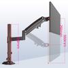 Desktop Lifting Monitor Bracket 22-35 Inch Monitor Stand Computer Mounts Punch-Free Display Stand Display Holds Max VESA 100X100mm view 3