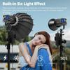 AMBITFUL EF100 100W 5600K Aurora COB LED Video Light,CRI 95+, TLCI 97+,Built-in FX Effects for Still Life Photography, Portrait, Studio Lighting,Interview Lighting,Support APP Control view 4