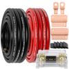 1/0 Gauge Wire Copper Clad Aluminum CCA (20Ft Each Black/Red) Primary Automotive Wire,1Pcs 250A ANL Fuse Holder,Battery Cable for Car Audio Speaker,Solar,RV Trailer Amp Wiring