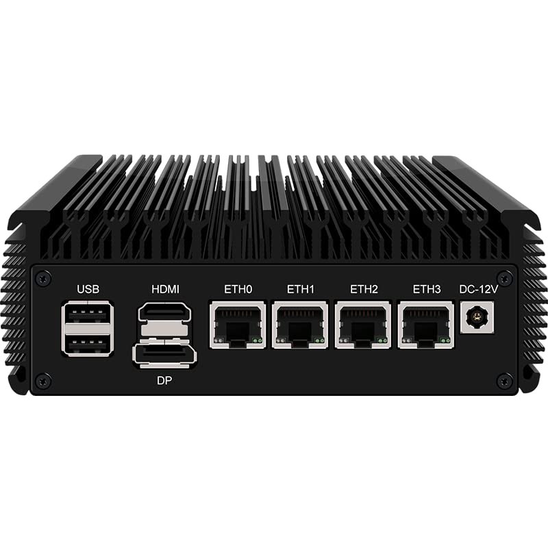 CWWK Newly Upgrade V5 Version N5105 i226-V Softroute Mini-Host/PVE/ESXI Fansless Energy Saving PC (V5-N5105-32G-512G)