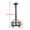 Ceiling TV Mount, Adjustable Height TV Bracket Fits 14-32inch LED Plasma Panel Display, TV Pole Mount Holds Up to 88lbs/40kg, Max VESA 200x200mm (Color : B, Size : 0.5-1.5m) (A 0.5) (A 0.5) view 4