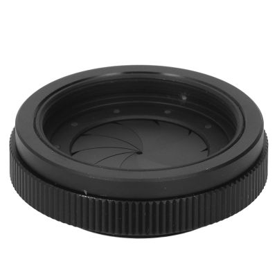Adapter, Practical M42 to M42 Diaphragm Aperture Condenser, Sturdy Aluminum Alloy, Stainless Steel for Microscopes