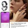 NEWTRENDS Smart Ring, Heart Rate/Sleep/Blood Oxygen Monitoring, Step Count, Wearable Fitness Tracker, APP Bluetooth Connected, IP68 Waterproof, 7 Days Battery Life, Black (Size 10) view 3