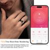 NEWTRENDS Smart Ring, Heart Rate/Sleep/Blood Oxygen Monitoring, Step Count, Wearable Fitness Tracker, APP Bluetooth Connected, IP68 Waterproof, 7 Days Battery Life, Black (Size 10) view 4