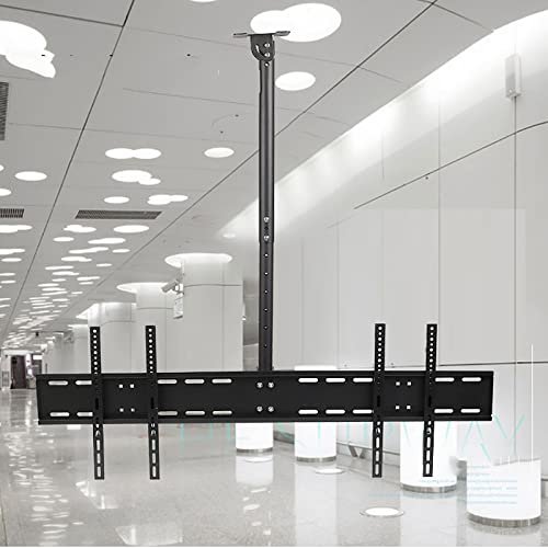 Adjustable Ceiling TV Wall Mount Bracket, Hanging Tilt Swivel 360 Rotation Full Motion TV Pole Mount, Fits Most 14-40 Inch TVs (Size : 0.5-1m) ()