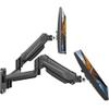 BONTEC Dual Monitor Wall Mount for 13-32 Inch Screens, Height Adjustable Gas Spring Arm with Tilt, Swivel & Rotate, Hold Up to 19.8 lbs, Fully Adjustable, Office & Home Use, VESA 75x75/100x100 view 1