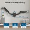 BONTEC Dual Monitor Wall Mount for 13-32 Inch Screens, Height Adjustable Gas Spring Arm with Tilt, Swivel & Rotate, Hold Up to 19.8 lbs, Fully Adjustable, Office & Home Use, VESA 75x75/100x100 view 2