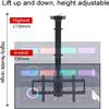 Tv Wall Mount,Electric TV Wall Mount Bracket - Motorized Tv Mount - Adjustable Ceiling TV Mount Bracket - Fits Most 26-70 Inch TVs, Telescopic Electric TV Lift with Auto Lifting () view 4
