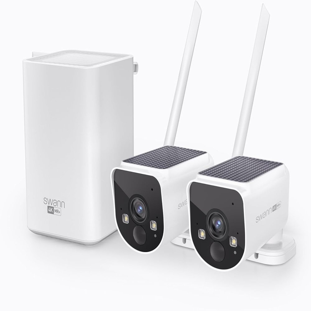 Swann AllSecure650 Wireless Security Kit with 3 x 4K Wire-Free Cameras & Power Hub | SWNVK-AS4K650SD3