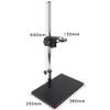Microscope Kit H_DMI USB Video Microscope Camera Adjustable Boom Table Working Stand Holder + 50mm Ring Holder + Multi-axis Adjustable Metal Arm Microscope Lens Adapters (Color : Standard Bracket B) view 2