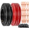 1/0 Gauge Wire Copper Clad Aluminum CCA (20Ft Each Black/Red) Primary Automotive Wire,Battery Cable for Car Audio Speaker,Solar,RV Trailer Amp Wiring view 1