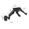 Monitor Arm Monitor Arm 10"-32" Monitor Wall Bracket Adjustable Gas Spring Monitor Mount Stand 10"-16" Wall-Mounted Laptop Stand, Hold Up to 19.8lbs, Black Monitors Bracket (Size : A) () view 2