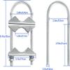 MOOKEERF Double Antenna Mast Clamp - 2 PCS Antenna Pole Mount Bracket V Jaw Block with U Bolts,Heavy Duty Mast Mount Bracket Kit view 4