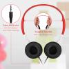 GEEKRIA 24 Pack Wired Headphones for Classroom Adjustable On-Ear Headphones, Kids Bulk Headphones for Classroom School, Children On-Ear Headset for Schools, Student, Libraries, Computer Lab view 3