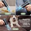 FXNFXLA Compressed Air Duster, 90000RPM Handheld Vacuum and Blower, Wireless 2 in 1 Electric Duster Keyboard Cleaner with Light for Car Vehicle Keyboard Office view 3