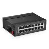 Binardat 16 Port Gigabit Din Rail Industrial Ethernet Switch, 16 Ports 10/100/1000Mbps, Fanless IP40 Unmanaged Plug and Play view 1