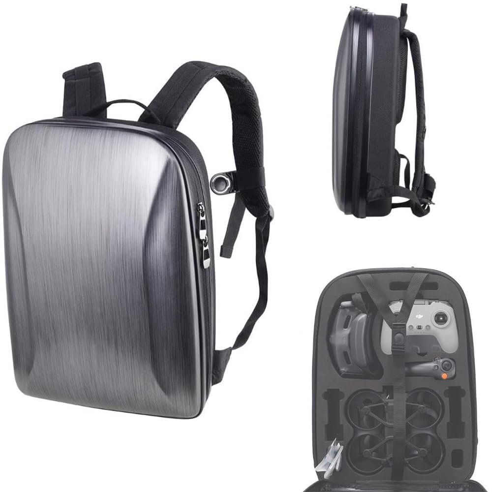Coyktonty Avata 2 Case Backpack, Waterproof Hard Carrying Case Portable Travel Bag for DJI Avata 2 drone