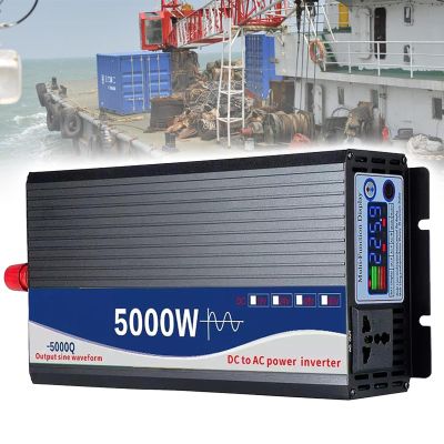 Eastnmythet Car Inverter 5000W Peak Power, 12V/24V/48V/60V/72V DC to 110V AC, Pure Sine Wave Power Inverter for Home/RV/Truck/Emergency/Solar/Boat,72V5000W