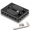 CAMVATE 1/4"-20 Male Thread Screw + 15mm Single Rod Clamp + Camera Baseplate with 1/4" & 3/8" Thread view 4