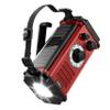 10000wAh/37000mWh Emergency Hand Crank Radio, Solar AM FM NOAA Weather Radio, 5 Charging Methods, Torch & LED Reading Light, SOS Alarm for Winter Storm Emergency, Red view 1