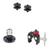 CAMVATE 1/4"-20 Male Thread Screw + Microphone Table Mount with 5/8"-27 Thread + Super Clamp view 1