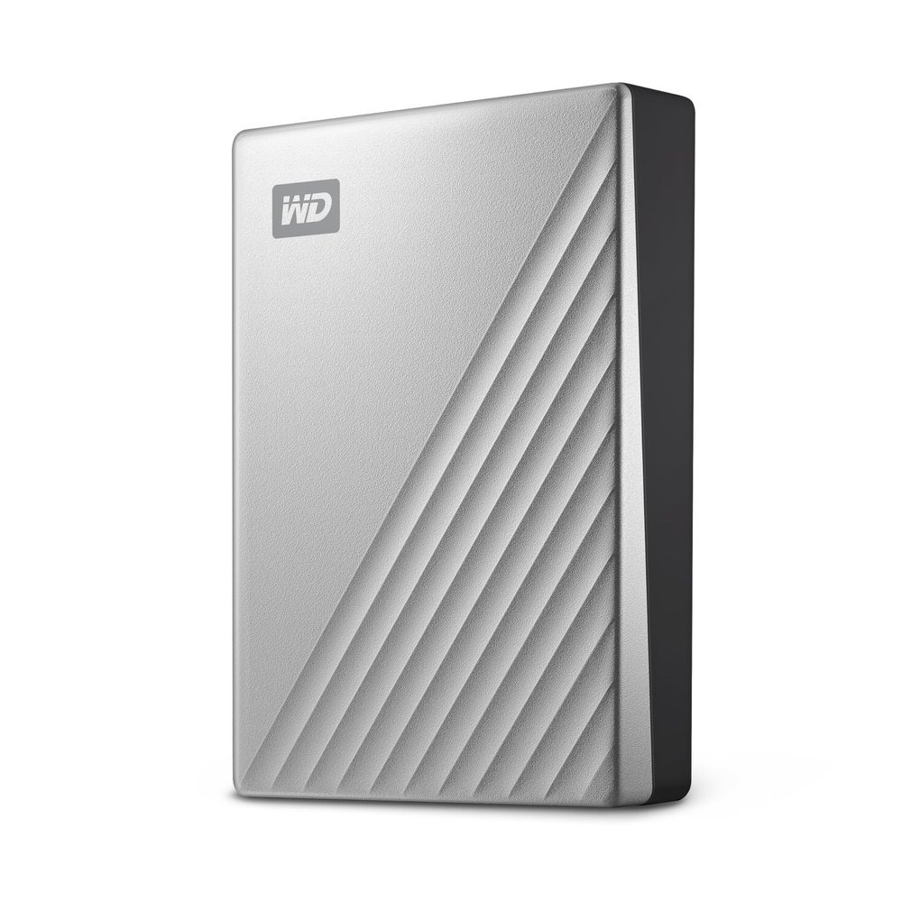 WD 6TB My Passport Ultra for Mac Silver, Portable External Hard Drive, Backup Software with Defense Against ransomware, and Password Protection, USB-C and USB 3.1 - WDBGKC0060BSL-WESN