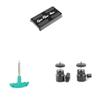 CAMVATE Camera Quick Release Base Plate + 360 Degree Swivel 1/4"-20 Mini Ball Head + Straight Screwdriver Assembly Tool view 1