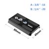 CAMVATE Camera Quick Release Base Plate + 360 Degree Swivel 1/4"-20 Mini Ball Head + Straight Screwdriver Assembly Tool view 3