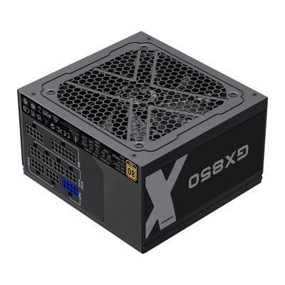 GAMEMAX GX-850 80 Plus Gold Power Supply, LLC and DC-DC Circuit, FDB Fan, Fully Modular, Black