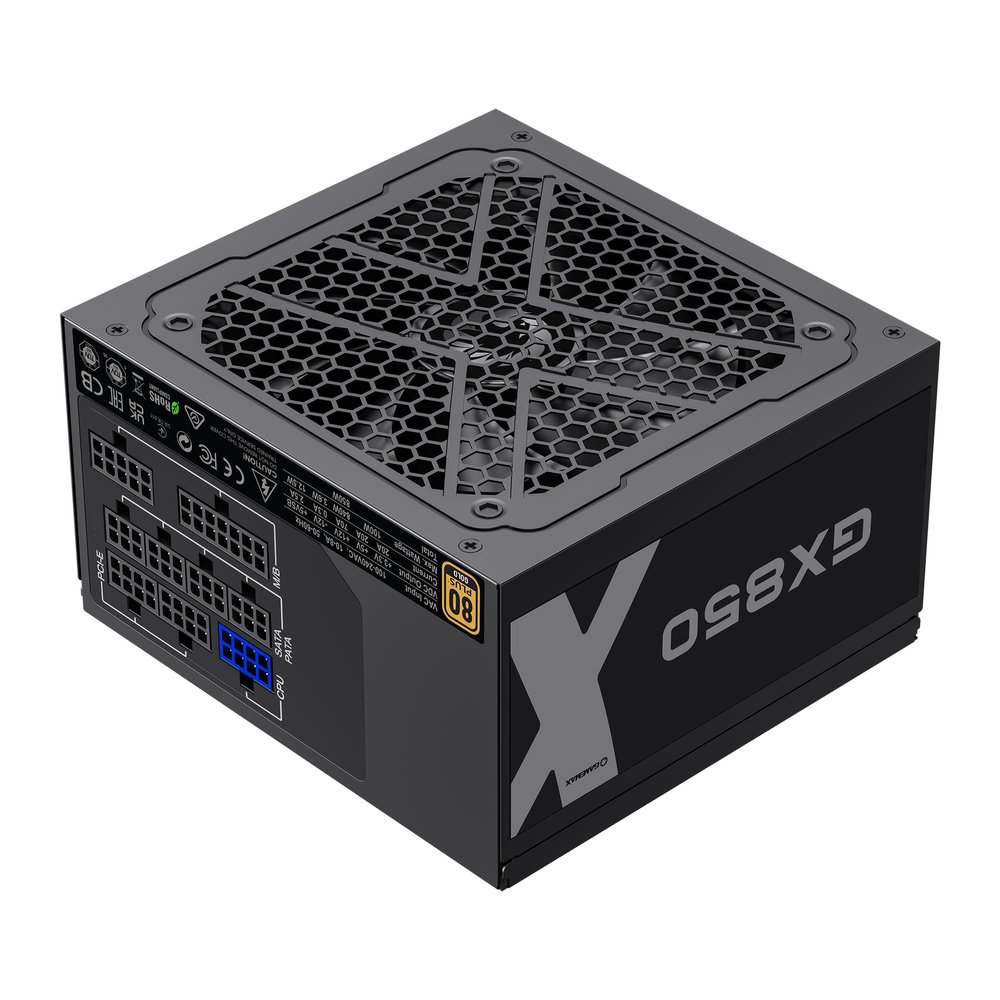 GAMEMAX GX-850 80 Plus Gold Power Supply, LLC and DC-DC Circuit, FDB Fan, Fully Modular, Black