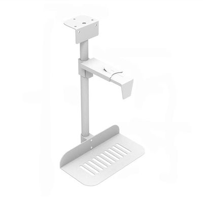 CPU Stand CPU Holder Under Desk Mount - Universal PC Case Holder Adjustable Under Desk Gaming PC Mount with 360 Swivel, Suspended PC Tower Holder Computer Tower Stand (Color : Pick Blac