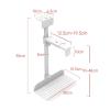 CPU Stand CPU Holder Under Desk Mount - Universal PC Case Holder Adjustable Under Desk Gaming PC Mount with 360 Swivel, Suspended PC Tower Holder Computer Tower Stand (Color : Pick Blac view 2