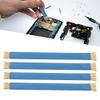 FOSA 4pcs Antistatic Brush for Mobile Phone Cleaning Mainboard Circuit IC Cleaning Double Heads Mobile Phone Repairing Soldering Cleaning Tool Insulating Hard Brush (Blue) view 4