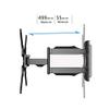 Ceiling TV Bracket, Adjustable Height Full Motion 360 Deg Rotation Tilting Swiveling TV Ceiling Mount, Fits 32-70 Inch Dual Screen TV (Size : 1.5-2m) view 4