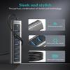 GiGimundo USB 3.0 Hub, 7-Port USB Extender Hub with 3.3FT Long Cable, USB Splitter, Aluminum High-Speed 5Gbps USB Hub for PC, Laptop, Desktop, Computer, PS5, XPS(Gray,1M) view 2
