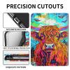 Case for 6" All-New Kindle (11th Generation, 2022 Release), Slim PU Leather Kindle 2022 E-Reader Adjustable Stand, with Auto Sleep/Wake Smart Cover for Amazon Kindle Case 6 inch, Cute Highland view 2