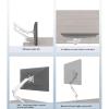 Monitor Arm Monitor Arm Single Monitor Desk Mount Height Adjustable White Monitor Stand Mount Long Arm Monitor Stand for 17 to 32 Inch Screens, Holds 2-9 Kg Monitors Bracket (A) view 3