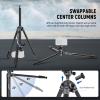 NEEWER LITETRIP LT07 61" Aluminum Travel Tripod for Camera w Pan Tilt Low Profile Ball Head, Arca QR Plate Compatible with PD Tripod Plate, Dual Center Axis, Phone Holder, Max Load 22lb view 4