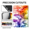 Case for 6" All-New Kindle (11th Generation, 2022 Release), Slim PU Leather Kindle 2022 E-Reader Adjustable Stand, with Auto Sleep/Wake Smart Cover for Amazon Kindle Case 6 inch, Colorful Smoke view 2