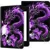 Case for 6" All-New Kindle (11th Generation, 2022 Release), Slim PU Leather Kindle 2022 E-Reader Adjustable Stand, with Auto Sleep/Wake Smart Cover for Amazon Kindle Case 6 inch, Purple Dragon Skull view 1