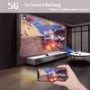 Full HD Projector, Native Resolution 1920x1080p Video Beam with 5G WiFi, Support iOS/Android Mac Sync Screen, 300" Display for Movie Games, Compatible with HDMI, VGA, USB, PC, DVD Device view 3