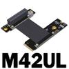 ADTLINK Pcie 4.0 M.2 Nvme to x4 Extension Flat Riser Cable Corner 90 Degrees Ful Speed for PCIE 4X SSD RAID, LAN, GPU, Capture Card Extender (M42UL, 15cm) view 2