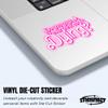 (3Pcs-3") Do You Guys Ever Think About Dying Sticker Funny Movie Pink Quote Waterproof Vinyl Decal Sticker Laptop, Water Bottles, Phone, Kindle Merchandise Decor Decal Gifts 3 Inches view 2