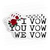 (3Pcs) I Vow You Vow We Vow Sticker Kindle Book Lover Bookish Reading Romance 2" Waterproof Vinyl Decal Sticker Laptop, Water Bottles, Phone, Kindle Merchandise Decor Decal Gifts 2 Inches view 1