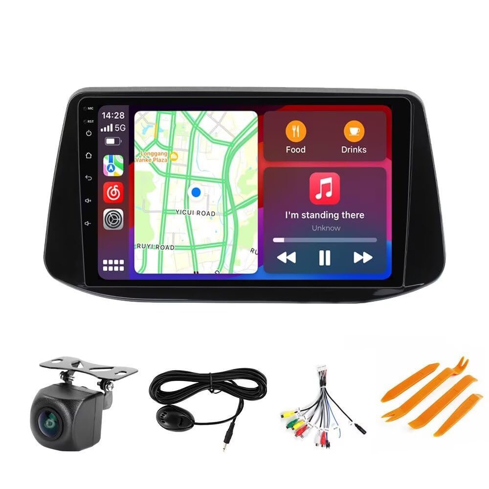 Radio Stereo for Hyundai i30 Elantra GT 2018 2019 2020, Biorunn Android 9 Inch (8GB+128GB) 8-Core GPS Navigation Wireless Car-Play Android Auto Upgrade Dash Kit IPS Head Unit