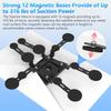 Starlink Gen 3 Magnetic Roof Mount, 12 Magnetic Bases, Up to 376 lbs of Suction Power, Burbifro Starlink Internet Satellite Mounting Kit, Compatible with Starlink Standard Gen3(V3) Dish view 2