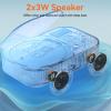 CD Player Portable,MONODEAL Dual Stereo Speakers Portable CD Player with Bluetooth Speakers, 4000mAh Rechargeable Player for Car/Home with Remote Control, Support USB/AUX,Headphone Jack view 3